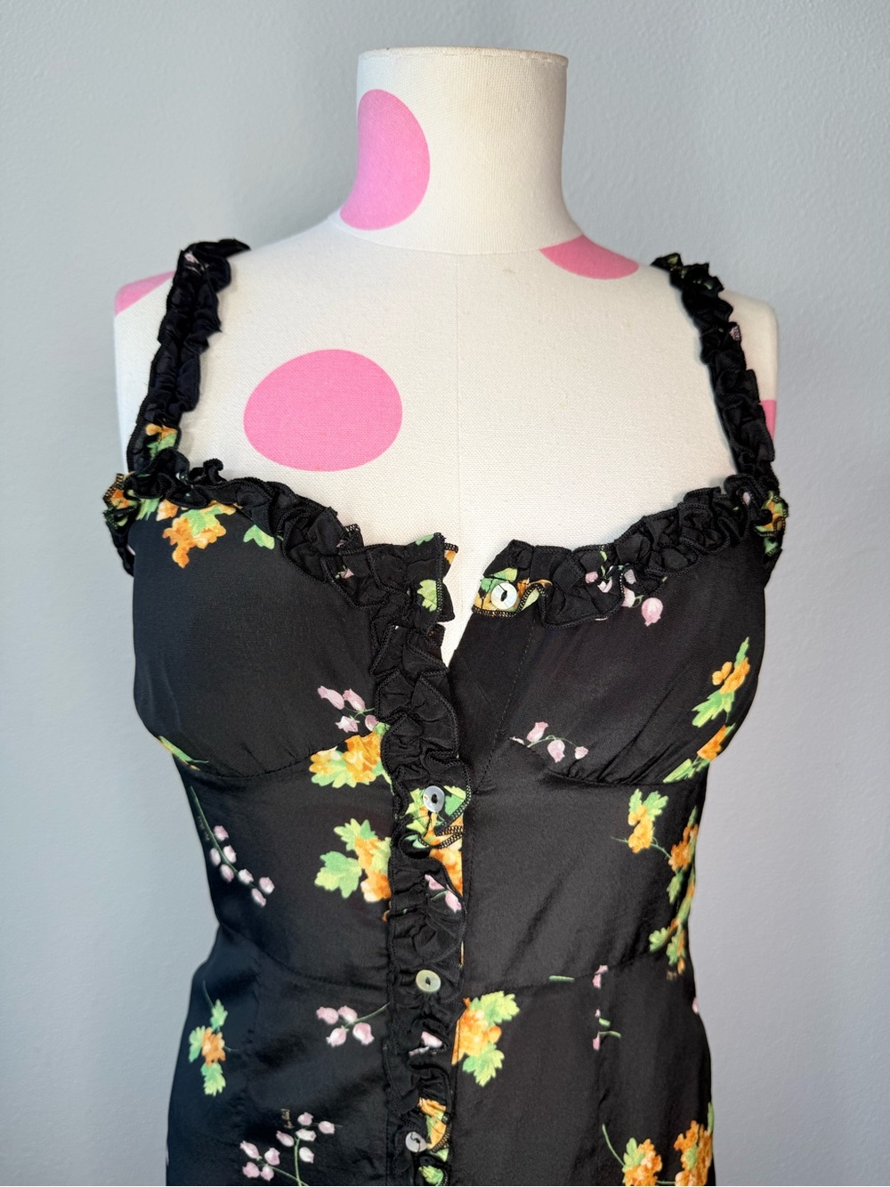 Realisation Par Julia Mini Dress in Blossom Floral Silk XS - Picture 3 of 13